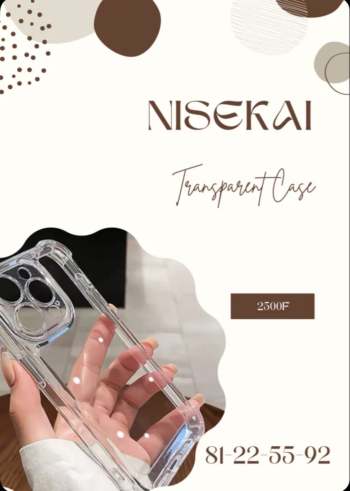 Coque transparente